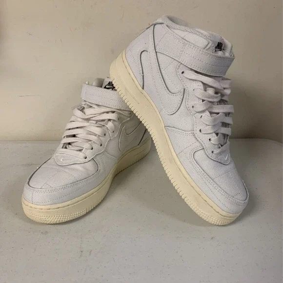 Nike Women's SIZE 6.5 Air Force 1 '07 Mid Sneakers, Summit White - Picture 1 of 10